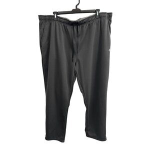 Solaris Mens Black Pockets Elastic Waist Athletic Track Pants SZ 3XB Workout Gym